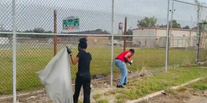 Campus Cleanup Day Beautifies T.W. Josey High School Grounds