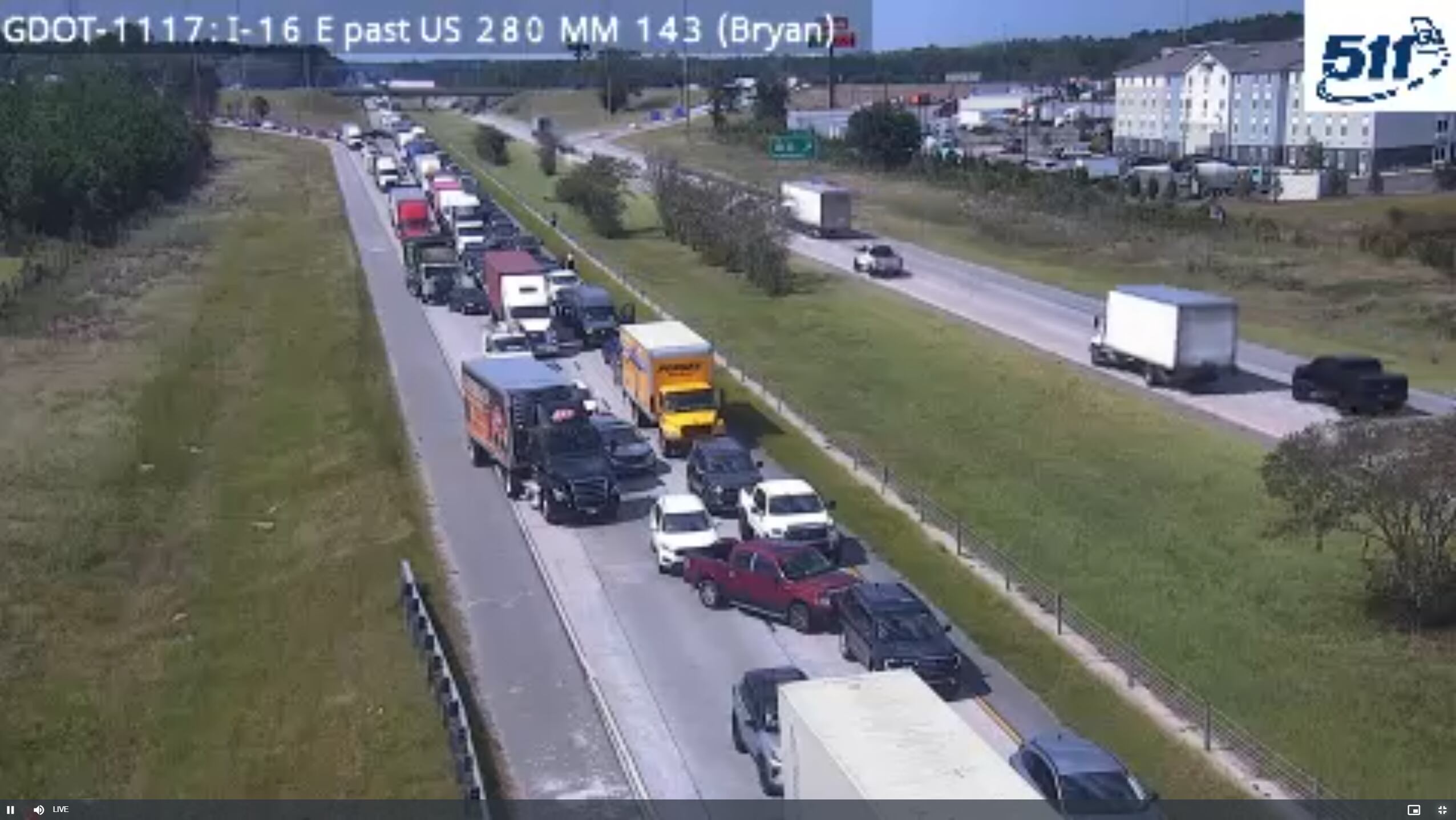 Four Killed in Multi-Vehicle Crash on I-16 in Bryan County, Georgia