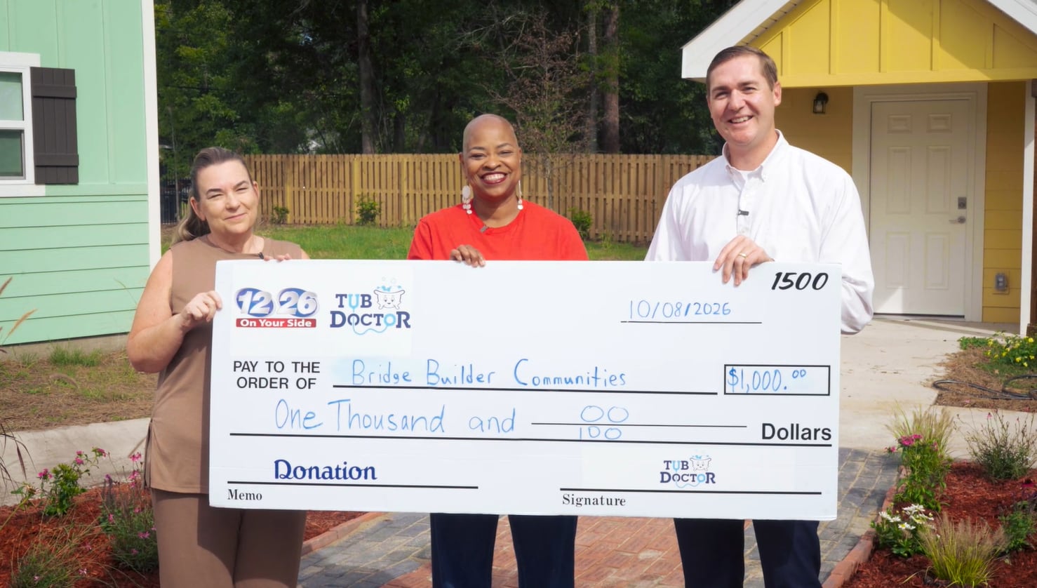 Augusta Charity Bridge Builder Communities Receives $1,000 Donation Through 3-Degree Guarantee