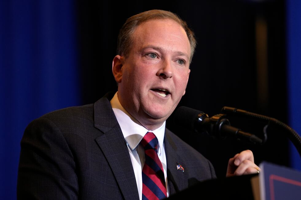 FILE - Former Rep. Lee Zeldin, R-N.Y., speaks at a rally in Concord, N.H., Jan. 19, 2024. (AP...