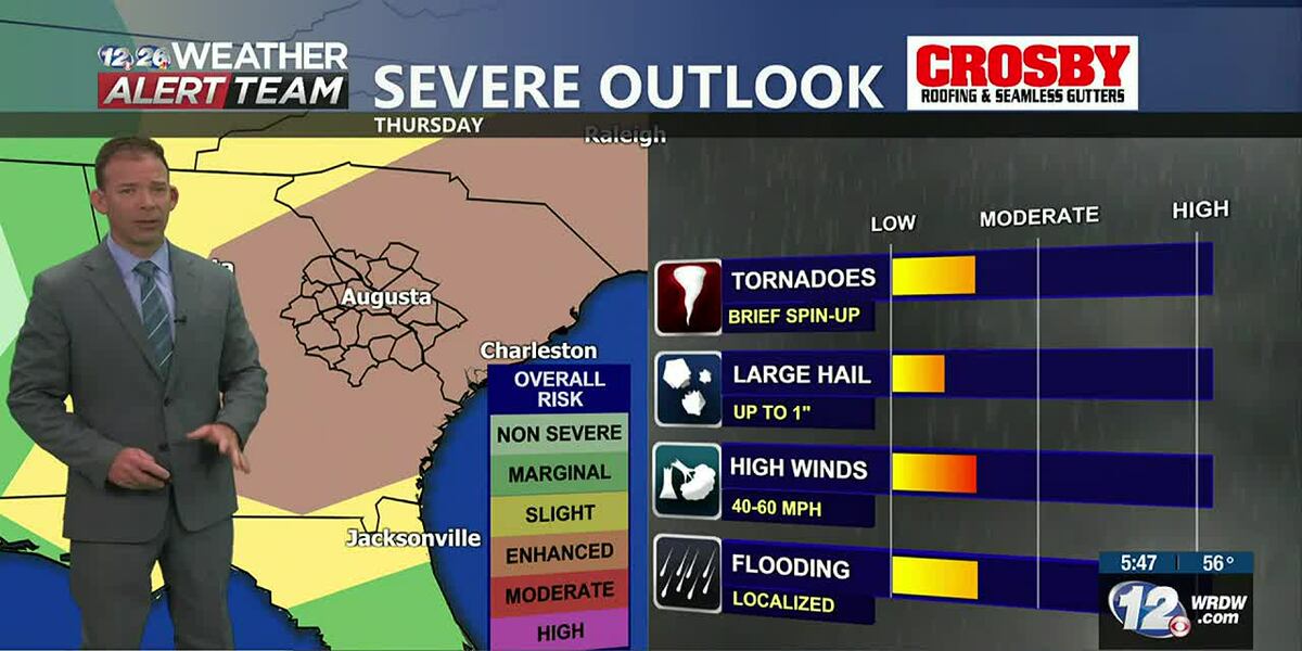 08701 Weather WEATHER ALERT DAY THURSDAY | The latest from WRDW/WAGT Meteorologist ...