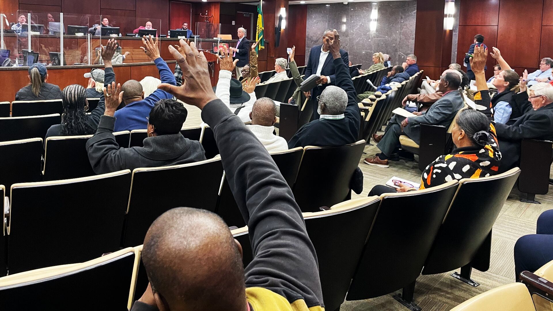 Twenty-three protesters and two ers of biofuel plant showed up at the Nov. 28, 2023,...