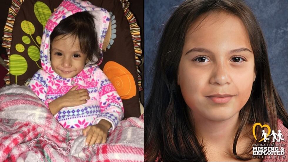 Ava Marie Gonzales was last seen in December 2017 when she was 2 years old (left). Police...