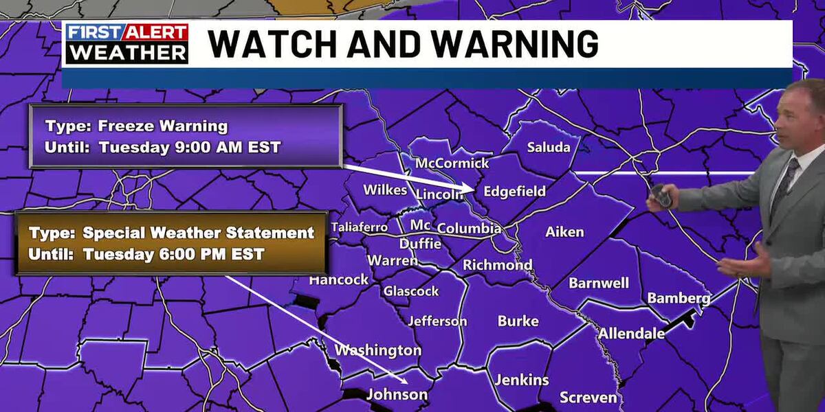 First Alert Forecast l FIRST ALERT for arctic cold tonight into early ...