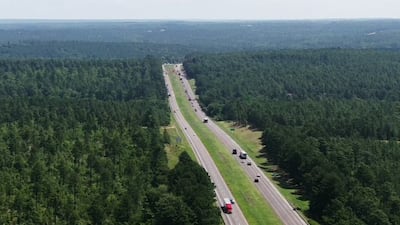 The Old Vaucluse Road overpass was removed after a fiery crash brought it down June 14 in...