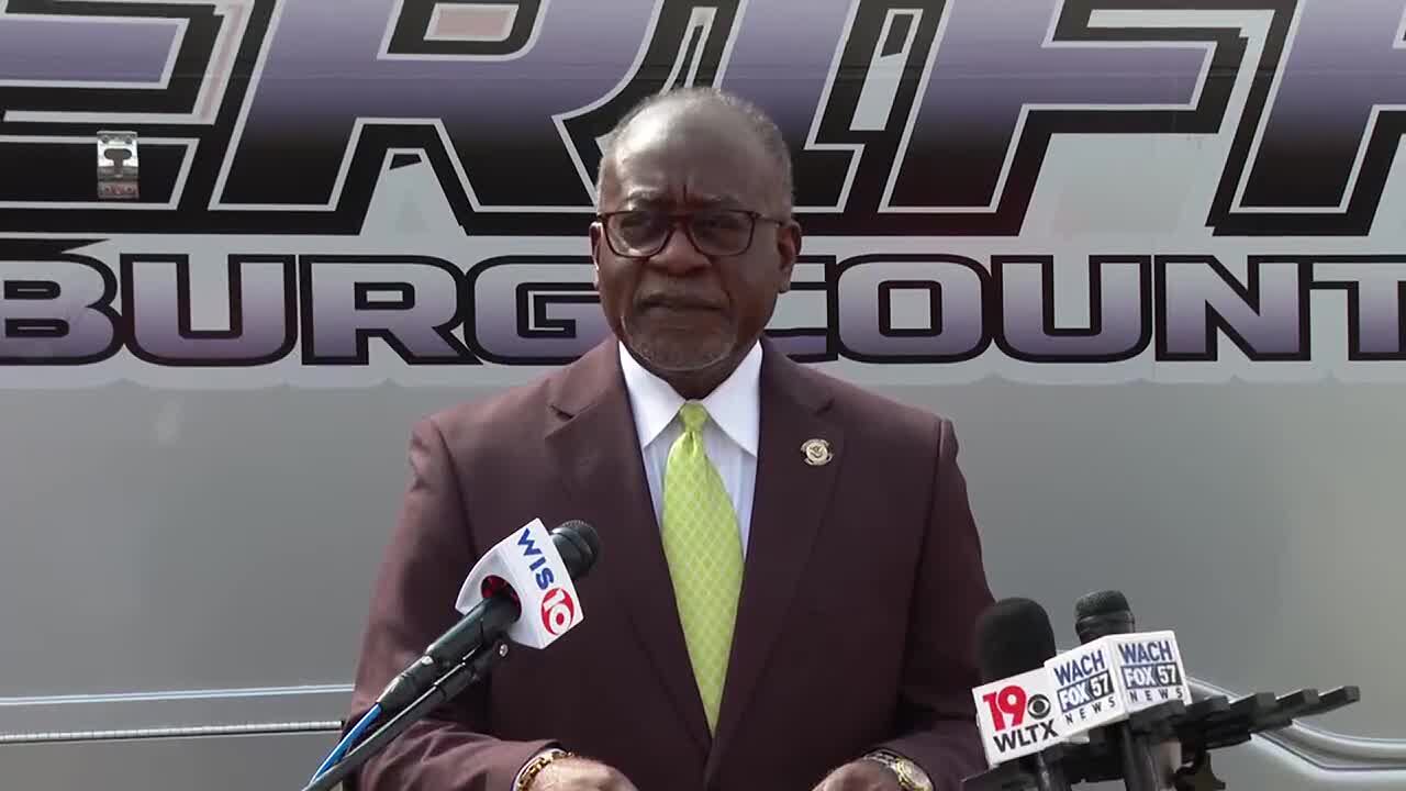 Orangeburg County Sheriff Leroy Ravenell promises justice will be served in two weekend...