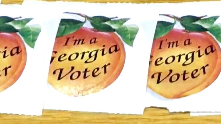 Georgia voting stickers