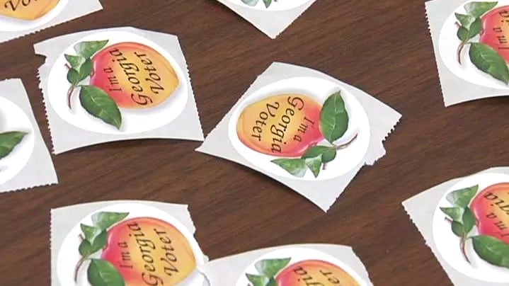 Georgia voting stickers