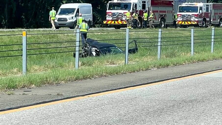 This was the scene after a crash on rought eastbound Interstate 20 traffic to a standstill at...