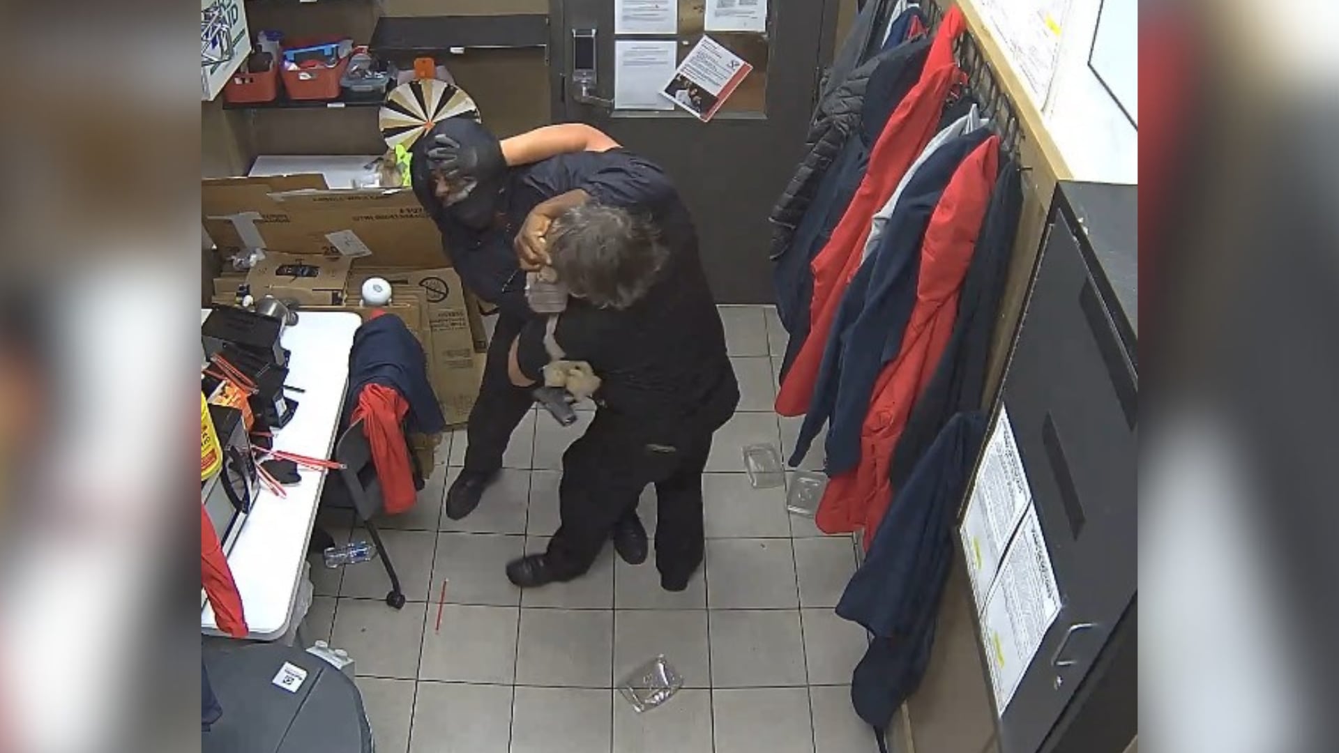 A Chick-fil-A employee fights off an armed robber inside Stone Mountain store.
