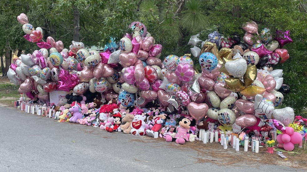 This was the impromptu memorial in front of Javeayah Harris' home on July 10. It tripled or...
