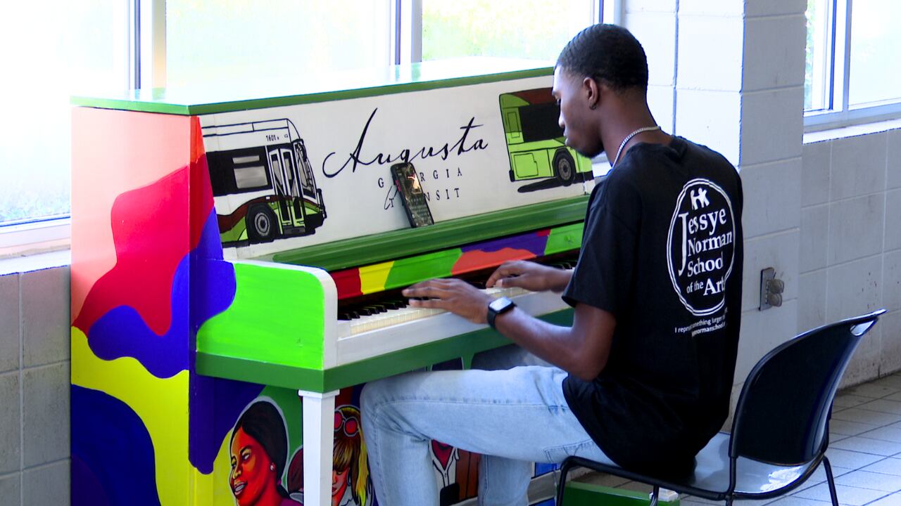 Augusta Transit's painted piano