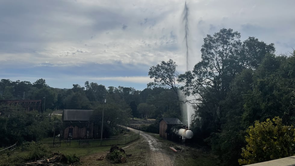 At a news conference, Augusta Mayor Garnett Johnson mentioned a geyser-like leak that’s...