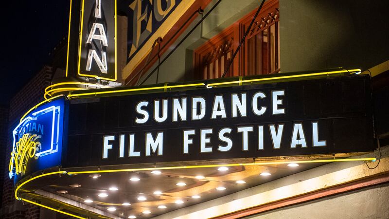 FILE - The marquee of the Egyptian Theatre appears during the Sundance Film Festival in Park...