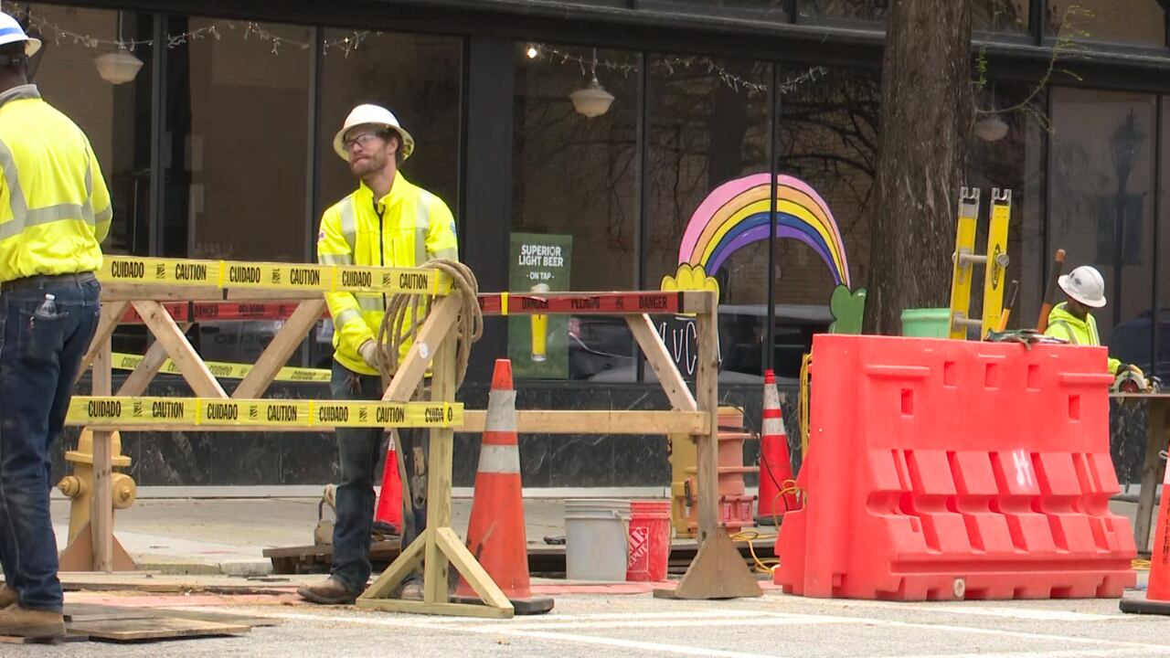 Downtown Augusta construction