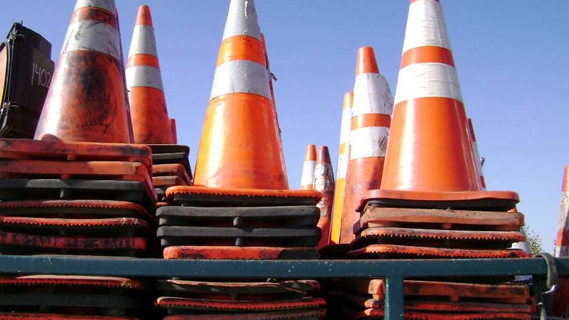 Traffic cones.