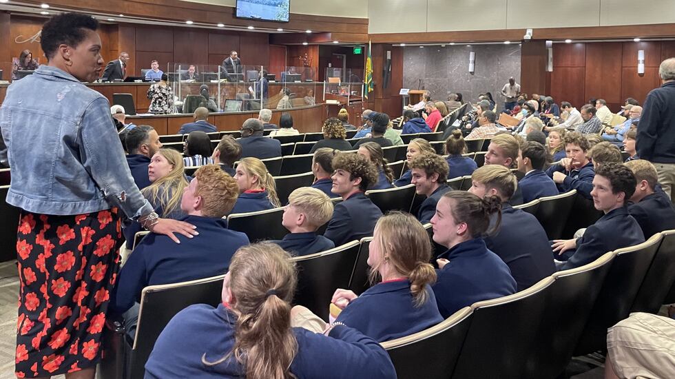 A high school class attended Tuesday's Augusta Commission meeting and was recognized by the...