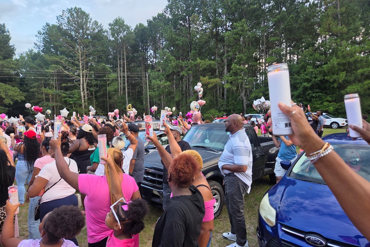 Candlelight vigil for Javeayah Harris in Aiken County on July 9, 2026