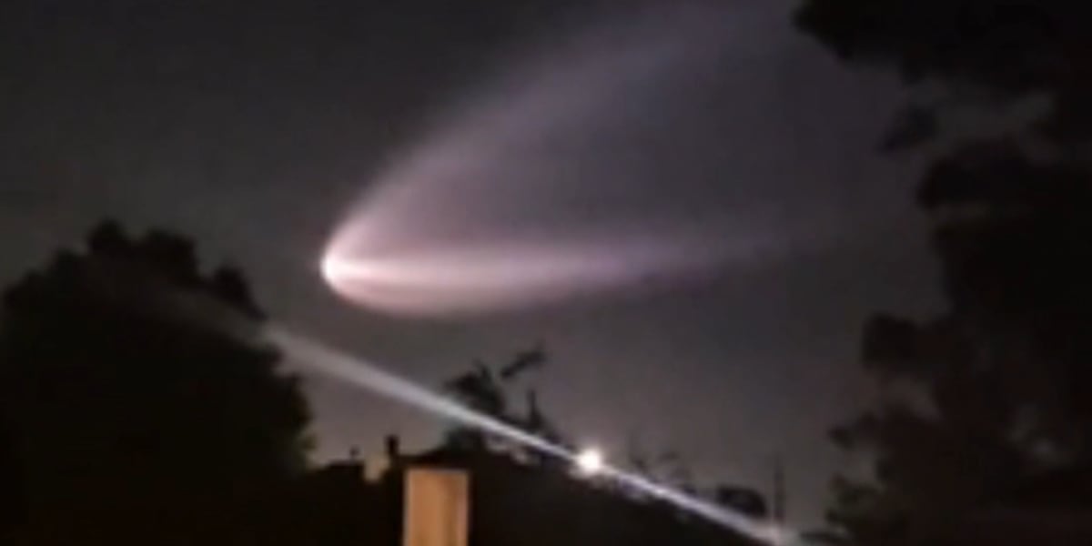 SpaceX rocket launch lights up the sky over CSRA