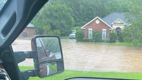 Flooding off William Few Parkway around 1:45 p.m.