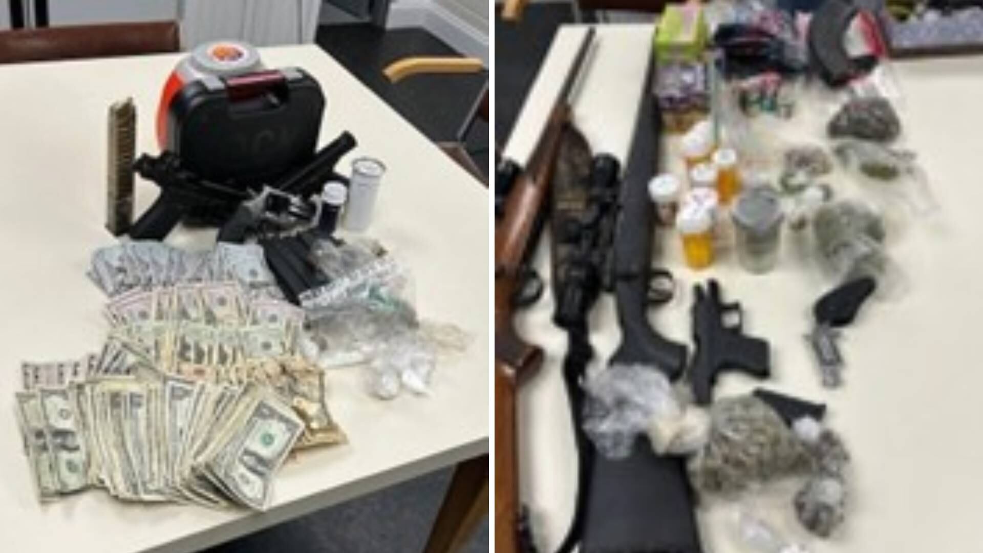 Items seized in Aiken County raids on Jan. 27 and Jan. 16, 2025.