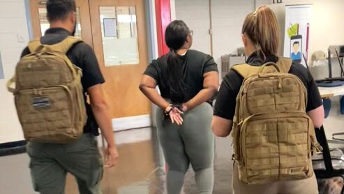 Angel Monique Butler, 23, is accused of misconduct in office for failing to report a sexual...
