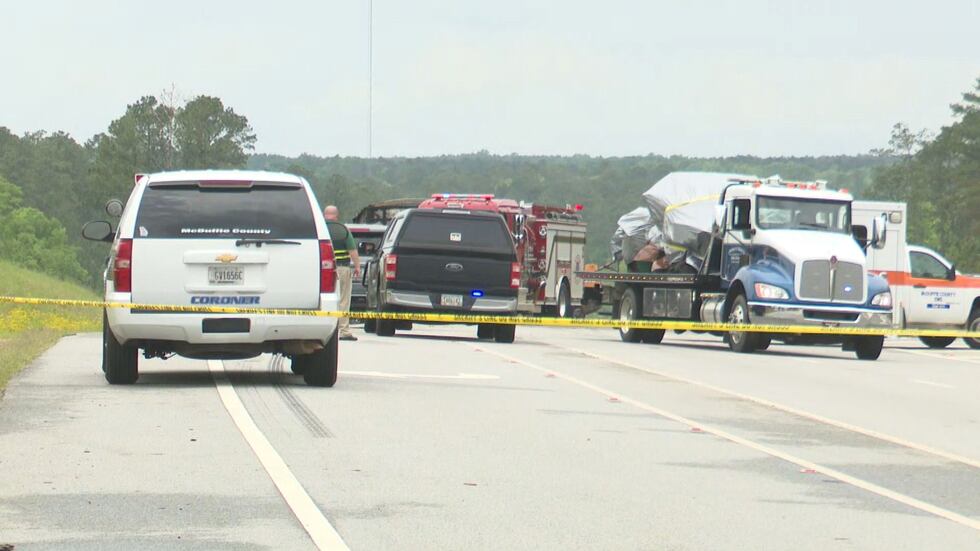 A suspect fled from authorities and ultimately die in a fiery accident in McDuffie County on...