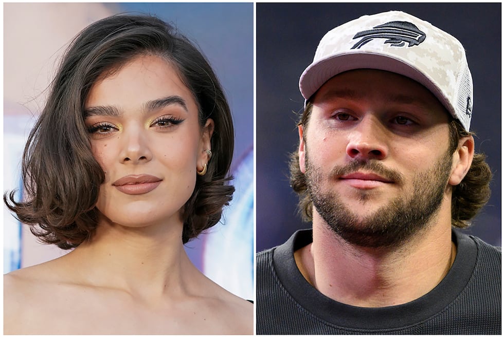 This combination of photos shows Hailee Steinfeld on Oct. 30, 2024, in Los Angeles, and...