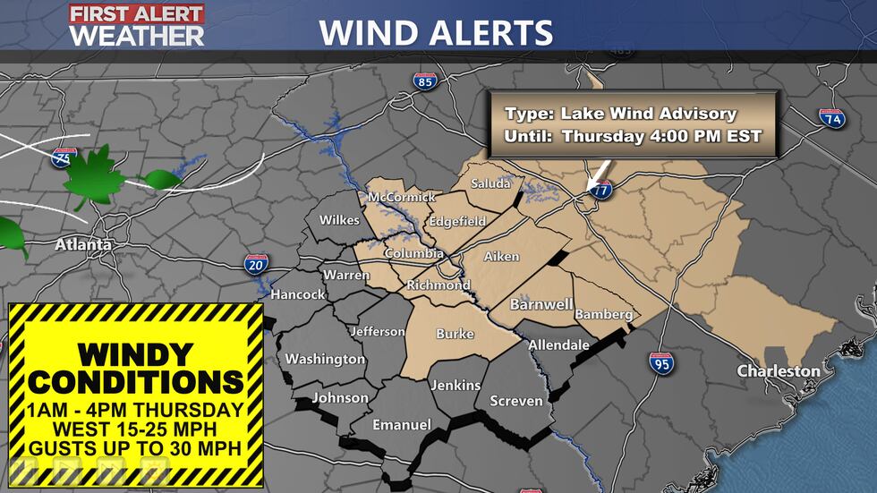 Lake Wind Advisory