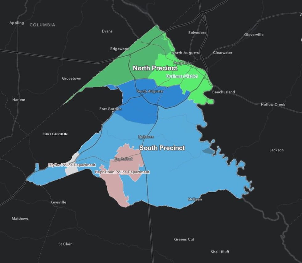Richmond County Sheriff's Office precincts