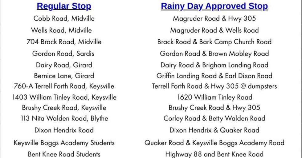burke county bus stops