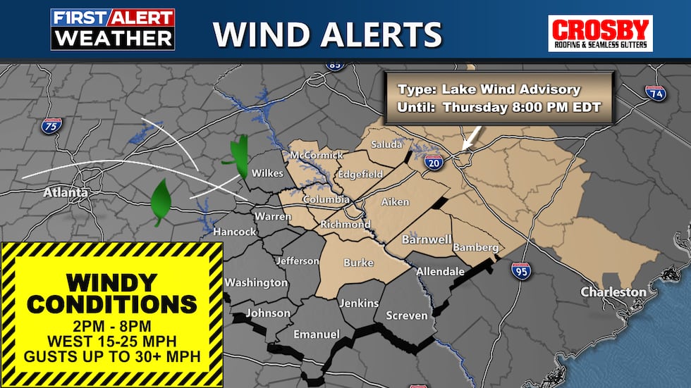 Lake Wind Advisory