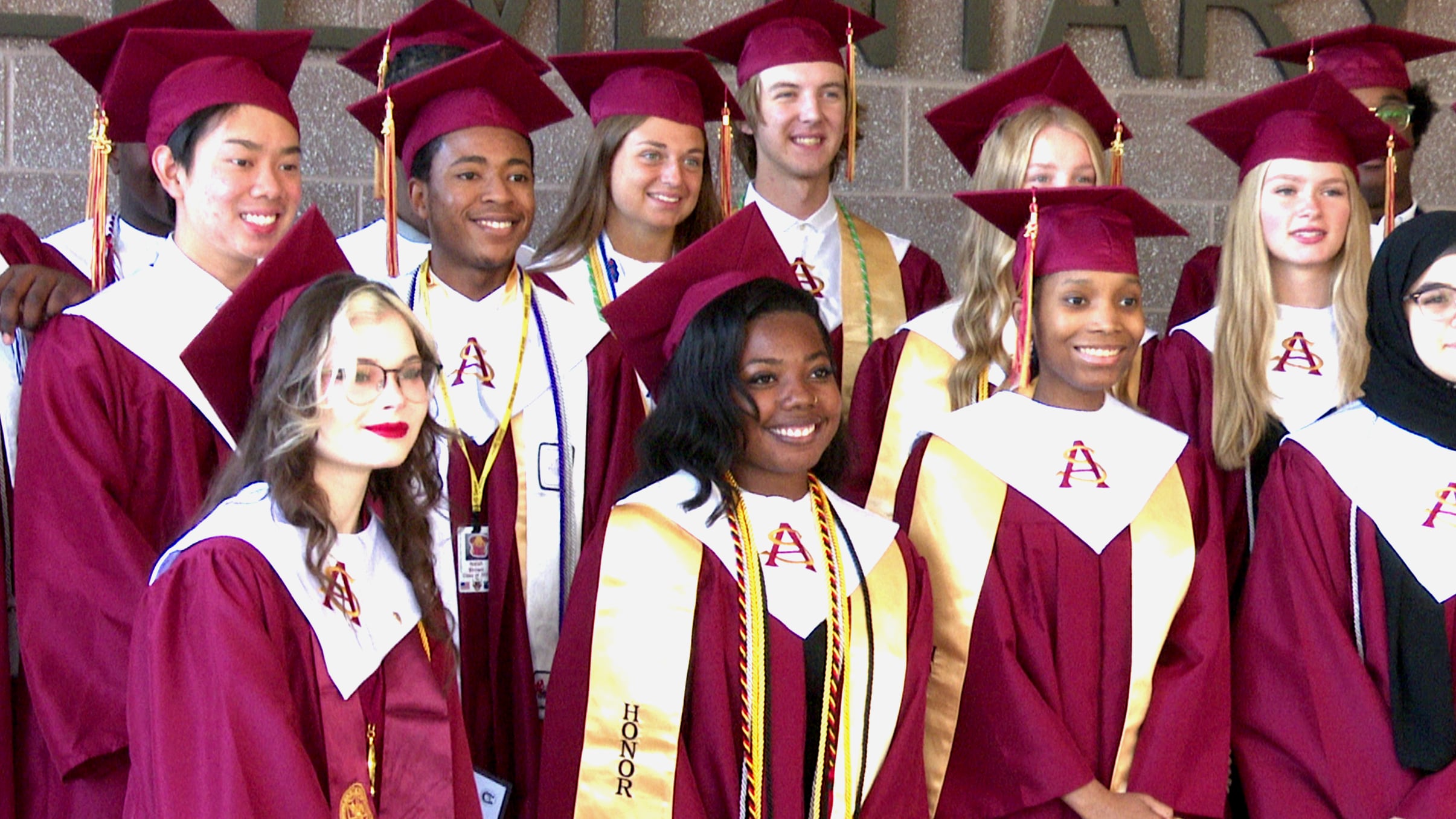 High School seniors visit old elementary schools for senior walk