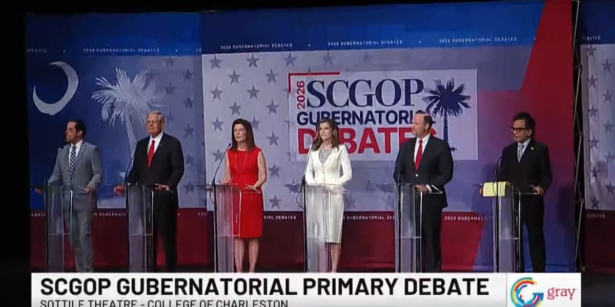 Six GOP candidates debate in Charleston ahead of South Carolina primary