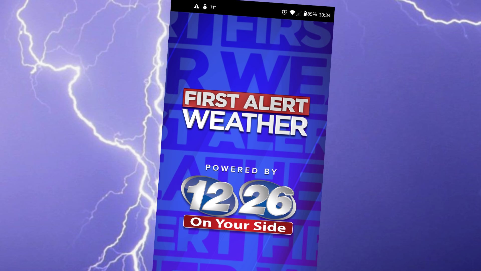 Our weather app can help you track storms, and you can get alerts from the News First Alert...
