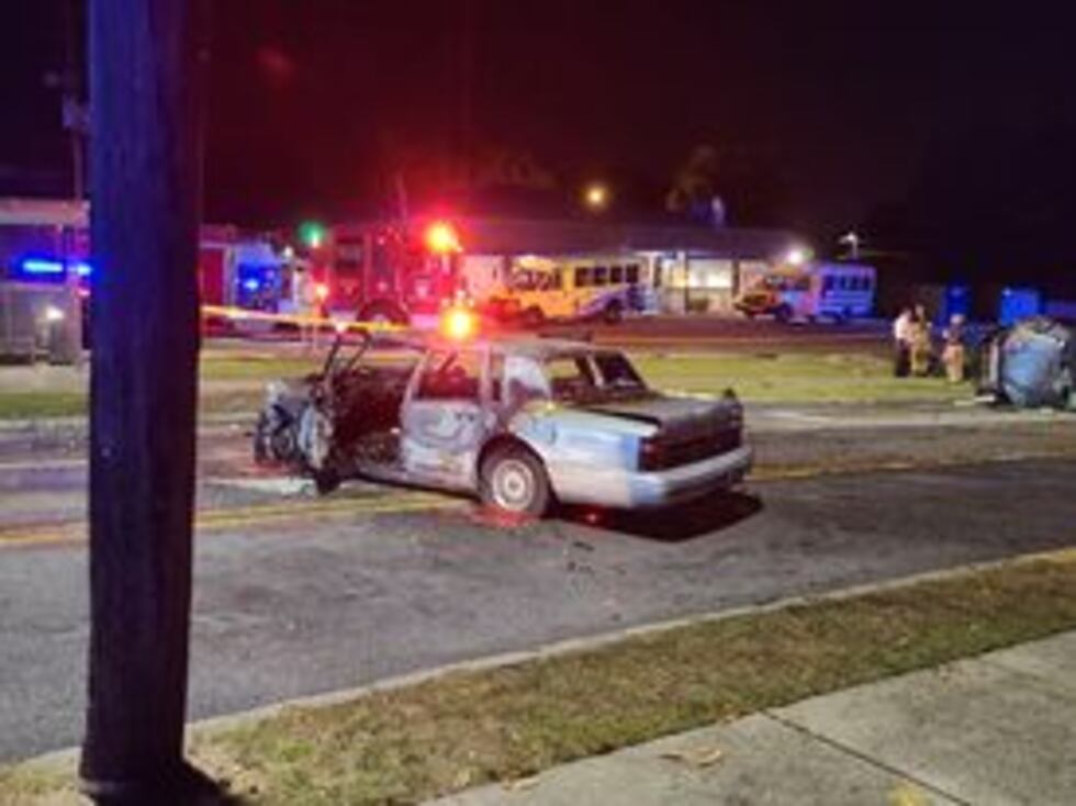 The aftermath of the late night fatal accident after Richmond County Deputies were pursuing...