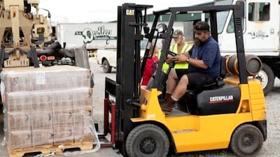 In Thomson, emergency meals have arrived at the Georgia Emergency Management Agency disaster...