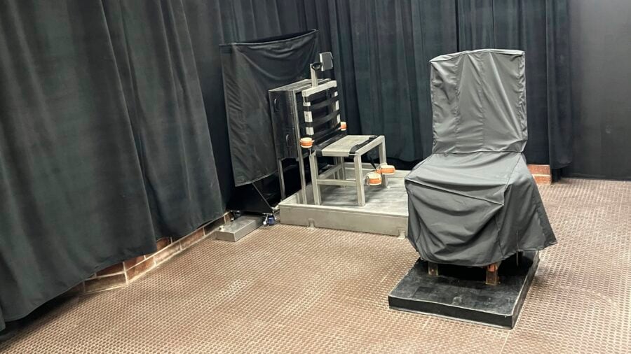 This photo provided by the South Carolina Dept. of Corrections shows the state’s death chamber...