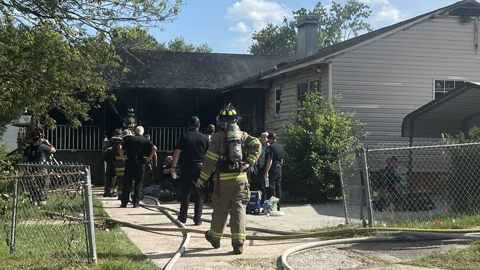 Crews battle home fire in North Augusta