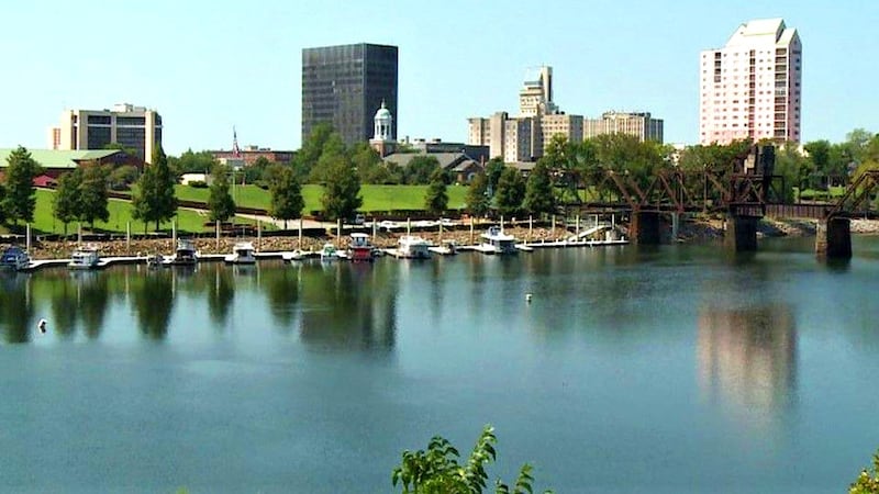 A view of Augusta from across the Savannah River.