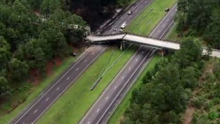 I-20 bridge collapse in Aiken County