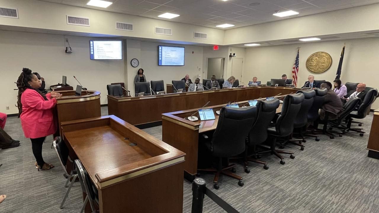 Columbia doula Karen Nolen testifies before a House Labor, Commerce and Industry subcommittee...