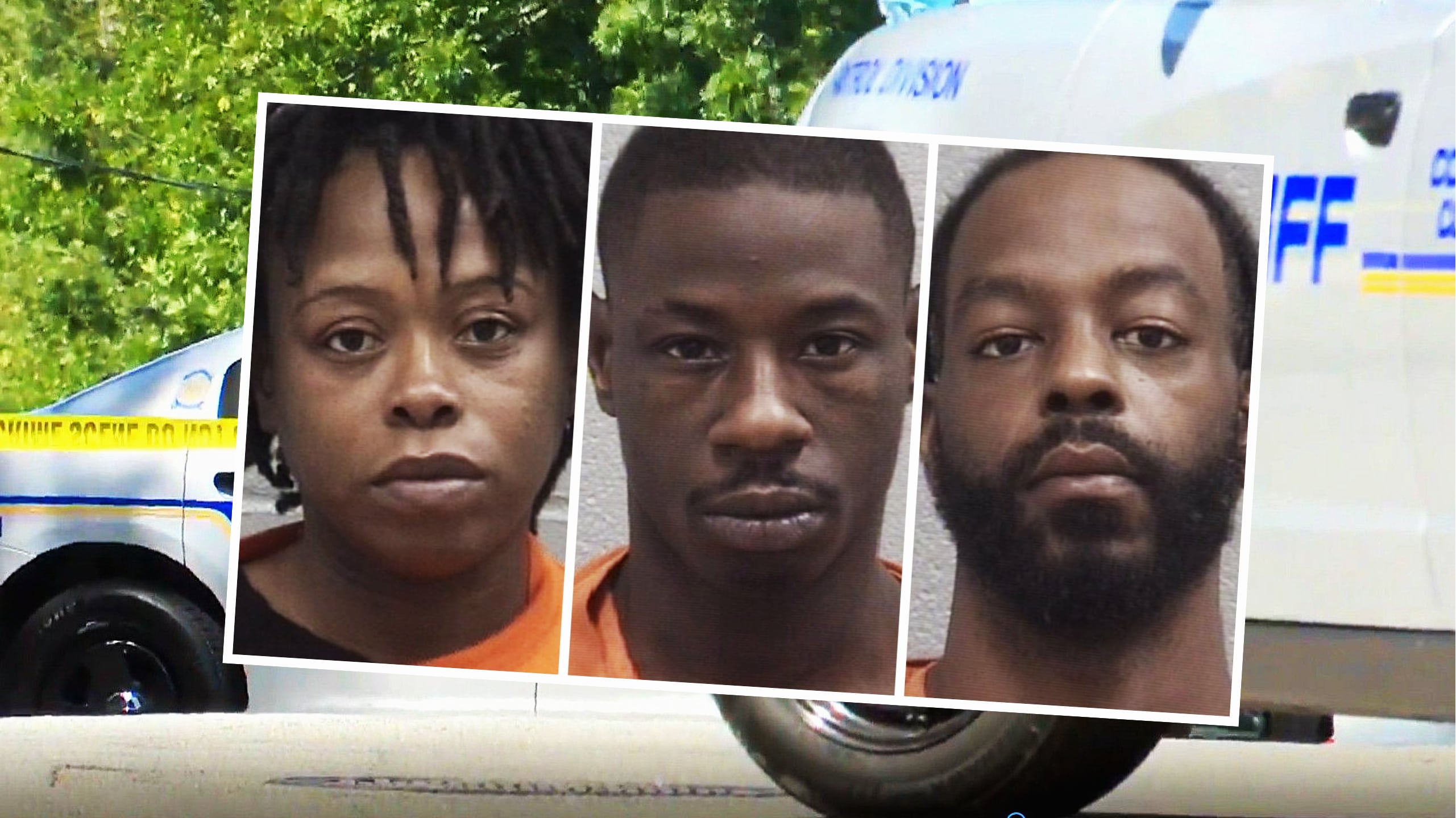 From left: Jasmine Curry,Calvin Robinson and onelle Lazenby.
