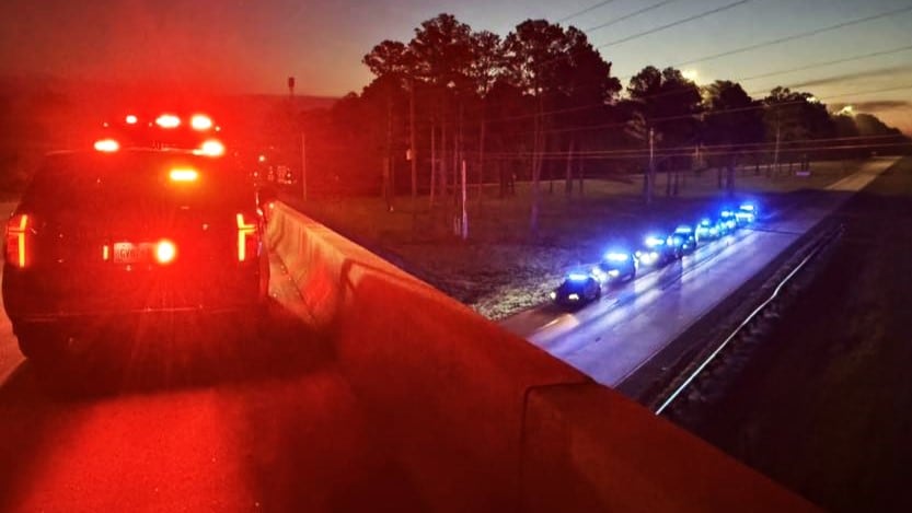 Greene County law enforcement officers paid tribute to slain Columbia County Deputy Brandon...