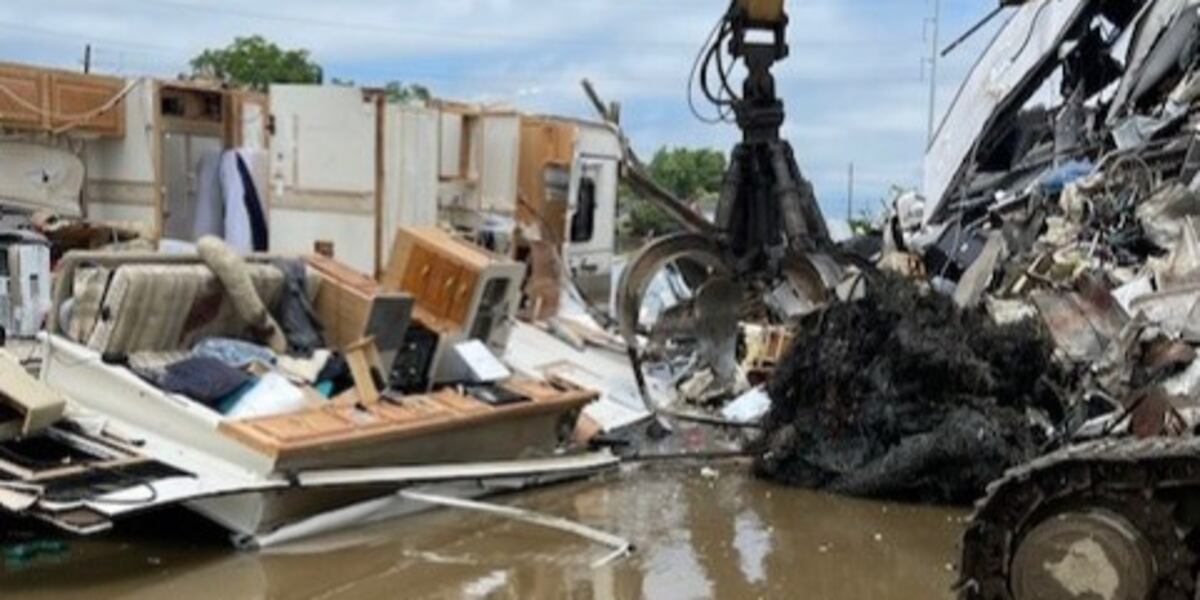 Inside Destroyed Rv RV operated by James Blake Montgomery being destroyed