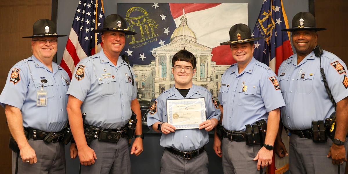Boy becomes Georgia state trooper for a day in wish program