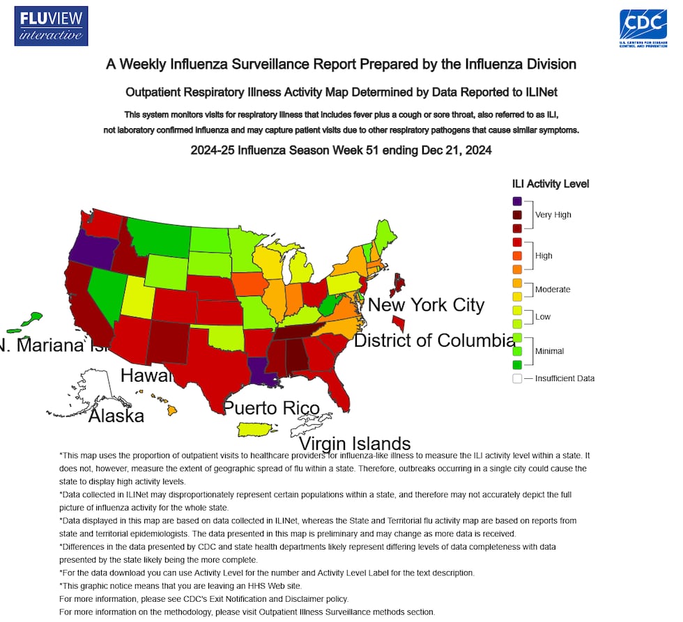 2024-25 Influenza Season Week 51 ending Dec 21, 2024