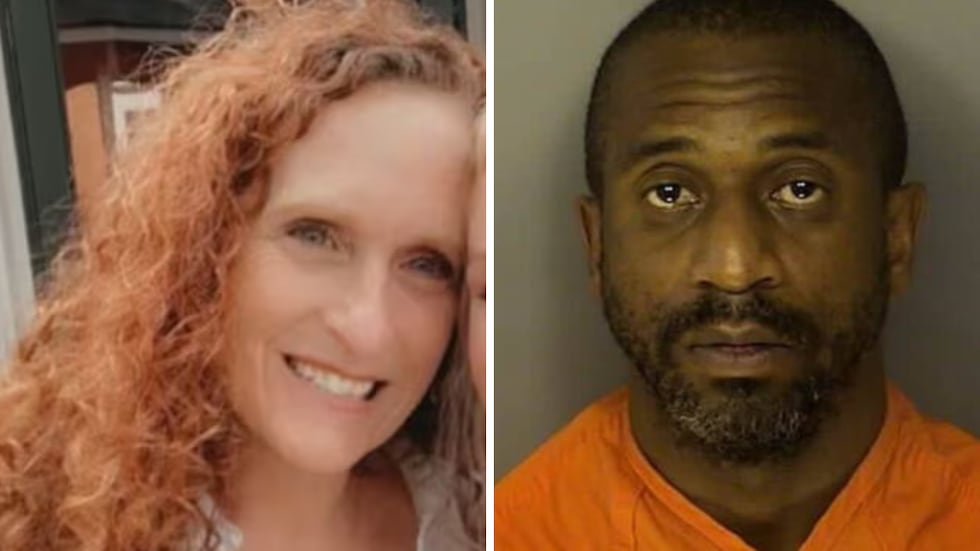 Authorities say Kristin Laymon (left) was killed in North Myrtle Beach by Bornold Eberhart...
