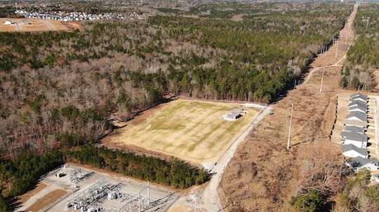 The new data center would be wedged between these two neighborhoods off Gordon Highway.