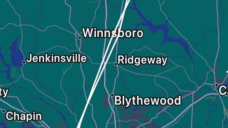 This is the flight pattern of SLED’s helicopter we tracked taking off from Columbia just after...